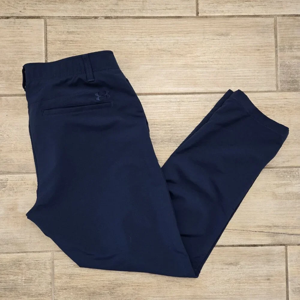 Under Armour Match‎ Play Golf Pants Men Performance Stretch Grip Waist 34W 32L